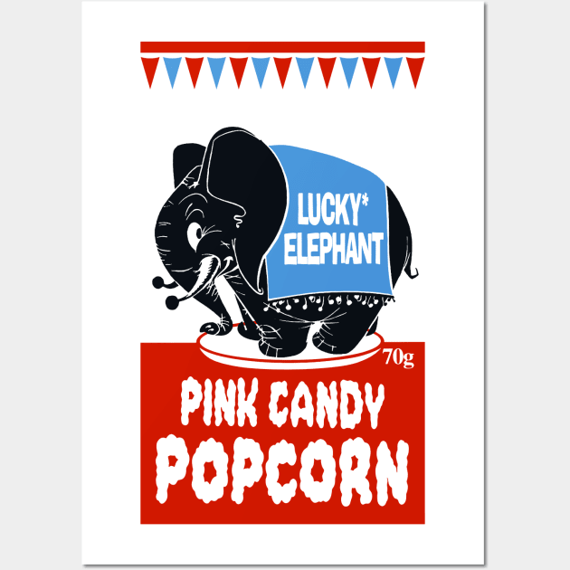 Pink Candy Popcorn Wall Art by DCMiller01